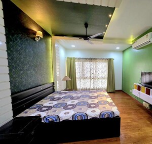 Bedroom in 3.5 BHK Apartment at Rohtas Presidential Tower, Vibhuti Khand – for Rent