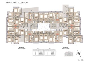 Floor Plan in 3 BHK Apartment at Veena Solace, Santacruz West – for Sale
