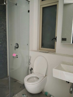 Bathroom in 3 BHK Apartment at Lodha World View, Worli – for Rent