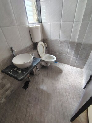Bathroom in 2 BHK Apartment at Punawale – for Rent
