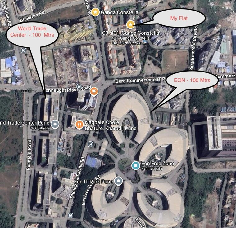 Master Plan, goel-ganga-constella 2 Bedroom 900 Sq.Ft. Apartment In Kharadi Pune 10238287