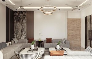 Living Room in 6 BHK Villa at Ashiyana – for Sale