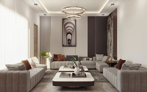 Living Room in 6 BHK Villa at Ashiyana – for Sale