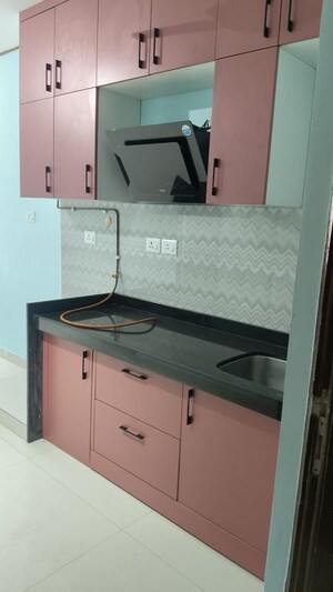 Kitchen in 1 RK Apartment at Lodha Crown Quality Homes, Majiwada – for Rent