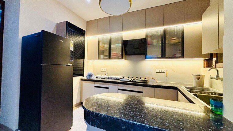 Kitchen, ambala highway 3 Bedroom 1250 Sq.Ft. Builder Floor In Ambala Highway Zirakpur 10244176