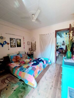 Bedroom in 3 BHK Builder Floor at East Of Kailash – for Rent