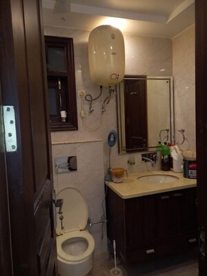 Bathroom in 3 BHK Builder Floor at Greater Kailash I – for Rent