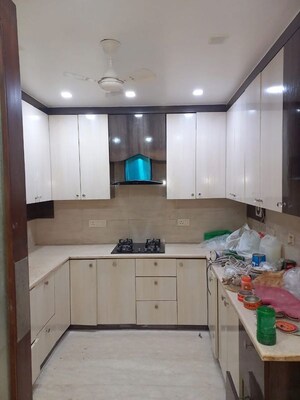 Kitchen in 3 BHK Builder Floor at Greater Kailash I – for Rent