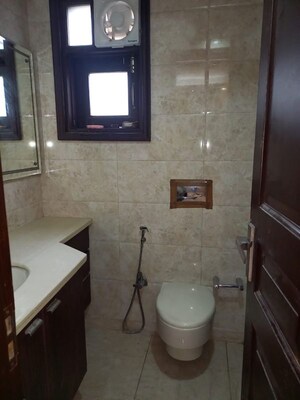Bathroom in 3 BHK Builder Floor at Greater Kailash I – for Rent