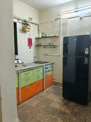 Kitchen in 1.5 BHK Apartment at Shrirang CHS, Shrirang Society – for Rent
