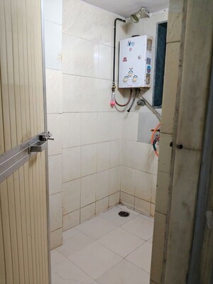 Bathroom in 1.5 BHK Apartment at Shrirang CHS, Shrirang Society – for Rent