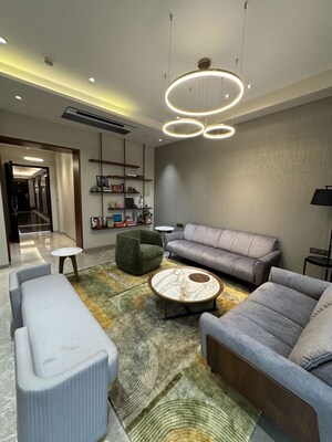 Living Room in 3 BHK Apartment at Indiabulls Blu, Worli – for Rent