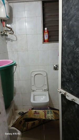 Bathroom in 2 BHK Apartment at Kabra Diamante, Goregaon West – for Rent