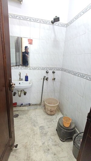 Bathroom in 2 BHK Builder Floor at Malviya Nagar – for Rent