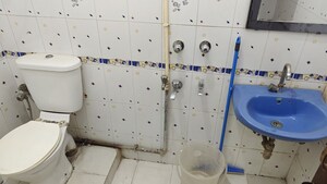 Bathroom in 2 BHK Builder Floor at Malviya Nagar – for Rent