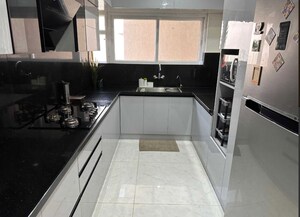 Kitchen in 3 BHK Apartment at Prestige High Fields, Gachibowli – for Rent