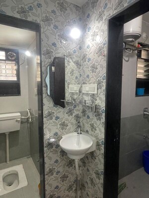 Bathroom in 2 BHK Apartment at Mantri Aangan, Koregaon Park – for Rent