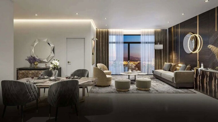 Living Room, ss-cendana 3.5 Bedroom 1850 Sq.Ft. Apartment In Sector 83 Gurgaon 10244454