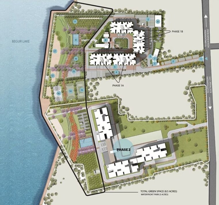 Master Plan, assetz-canvas-and-cove 3 Bedroom 1820 Sq.Ft. Apartment In Hosur Road Bangalore 10238904