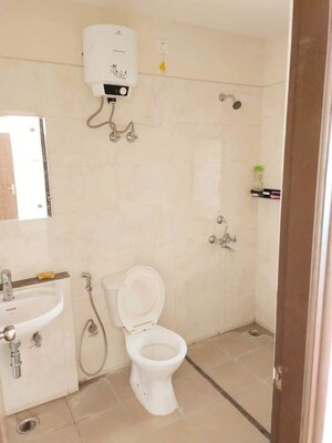 Bathroom in 3 BHK Apartment at Mahima Nirvana, Ajmer Road – for Rent