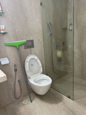 Bathroom in 3 BHK Apartment at Kanakia Paris, Bandra East – for Rent