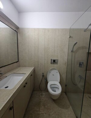 Bathroom in 3 BHK Apartment at Kanakia Paris, Bandra East – for Rent