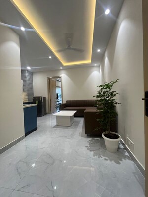 Living Room in 2 BHK Builder Floor at Agrim Apartment, Sector 43 – for Rent