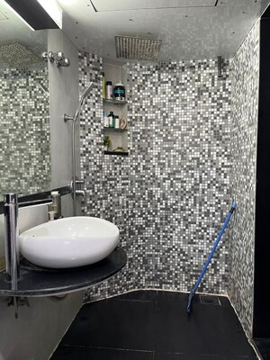 Bathroom in 2 BHK Apartment at Shree Mahavir Darshan, Lower Parel – for Rent