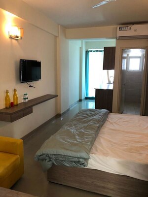 Bedroom in 1 RK Apartment at Mittal Rajnagar Residency, Raj Nagar Extension – for Rent
