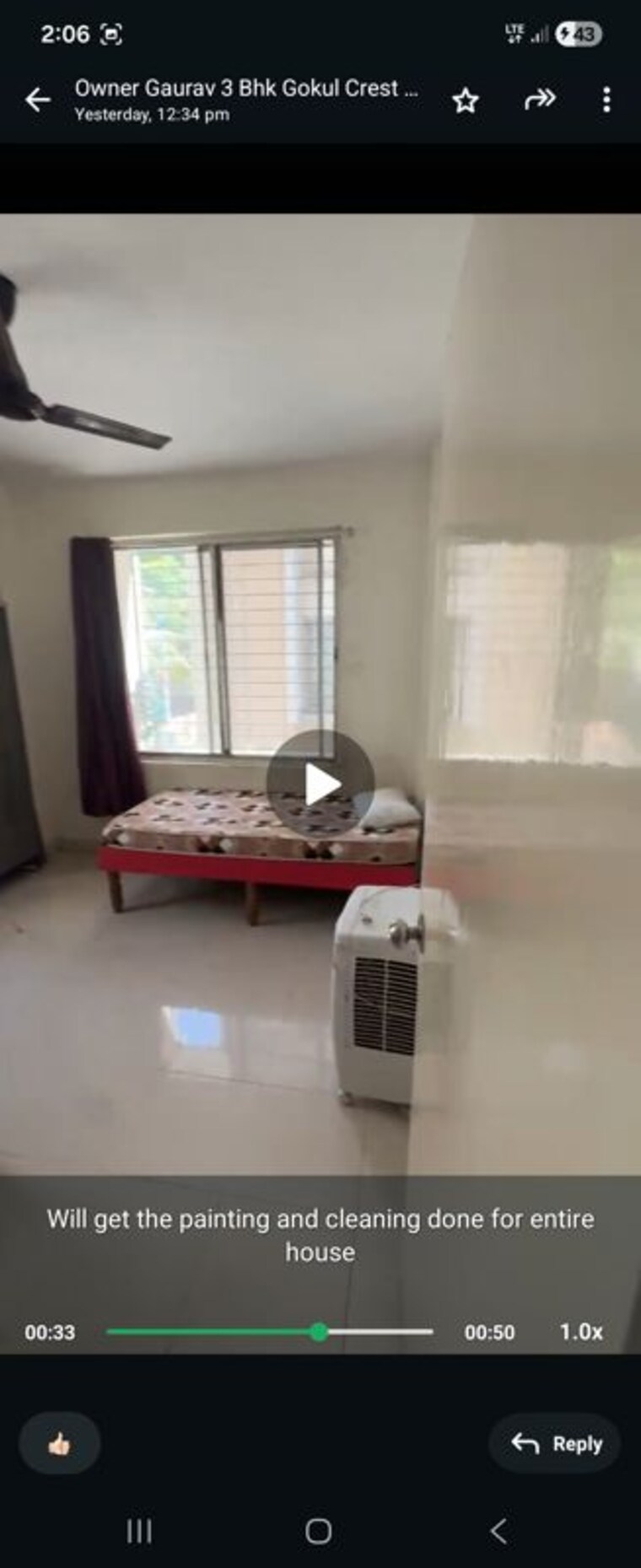 Bedroom, gokul-crest 3 Bedroom 750 Sq.Ft. Apartment In Viman Nagar Pune 10243511