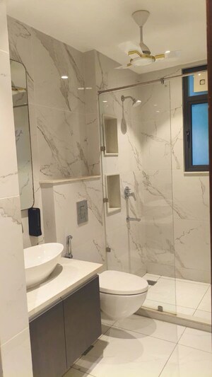 Bathroom in 4 BHK Apartment at Adani Samsara Vilasa, Sector 63 – for Rent