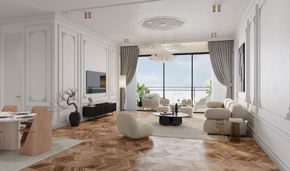 3 BHK 1740 Sq.Ft. Apartment in K Raheja Vivarea