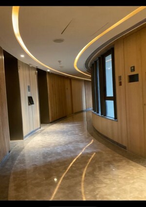 Building Lobby in 3 BHK Apartment at Lodha Trump Tower, Worli – for Rent