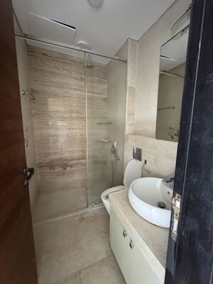 Bathroom in 3 BHK Apartment at Omkar 1973, Worli – for Rent