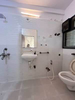 Bathroom in 3 BHK Apartment at Versova – for Rent