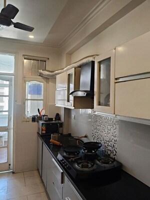 Kitchen in 3 BHK Apartment at Golden Sand Apartments, Dhakoli – for Rent