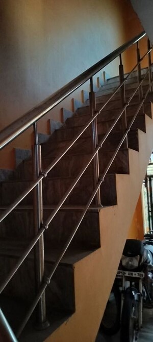Staircase in 2 BHK Independent House at Ram Shyam Vatika, Sector 16 Greater Noida – for Rent