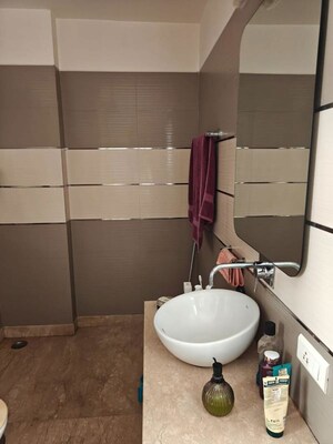 Bathroom in 3 BHK Builder Floor at Chittaranjan Park – for Rent