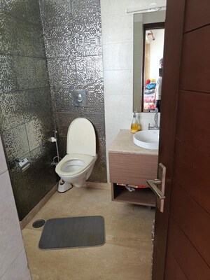 Bathroom in 3 BHK Builder Floor at Chittaranjan Park – for Rent