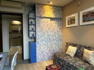 Living Room in 3 BHK Apartment at One Hiranandani Park, Ghodbunder Road – for Rent