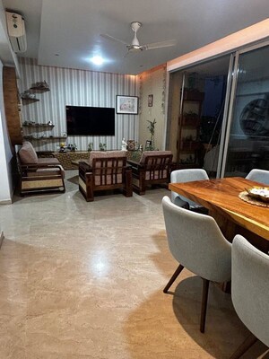 Living Room in 3 BHK Apartment at One Hiranandani Park, Ghodbunder Road – for Rent