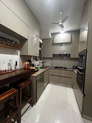 Kitchen in 3 BHK Apartment at One Hiranandani Park, Ghodbunder Road – for Rent