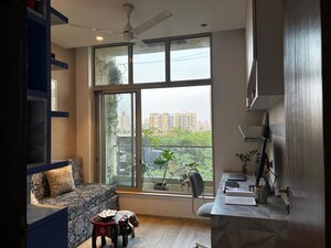Living Room in 3 BHK Apartment at One Hiranandani Park, Ghodbunder Road – for Rent