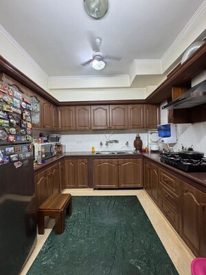 Kitchen in 3 BHK Builder Floor at Malviya Nagar – for Sale