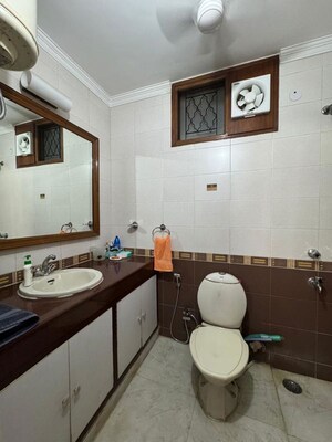 Attached Bathroom in 3 BHK Builder Floor at Malviya Nagar – for Sale
