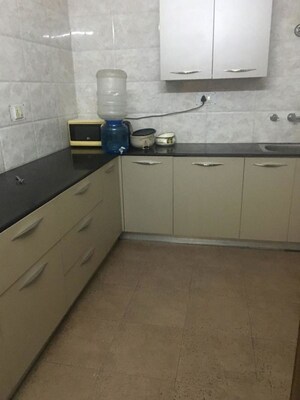 Kitchen in 3 BHK Builder Floor at Shivalik Colony – for Rent