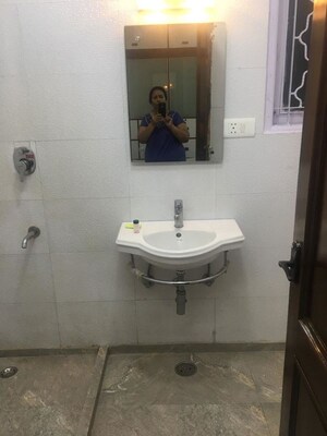 Bathroom in 3 BHK Builder Floor at Shivalik Colony – for Rent