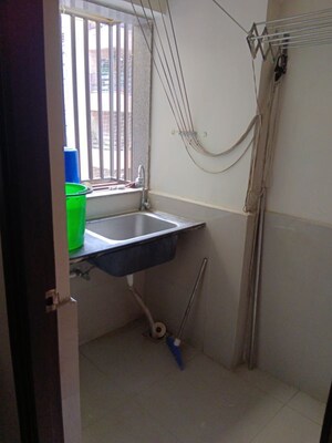 Bathroom in 3 BHK Apartment at Kavisha Pebble Bay, Chandkheda – for Rent