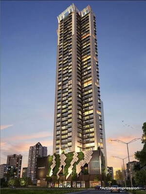 2 BHK Apartment – Exterior View View at Chandak Cornerstone, Worli - for Rent