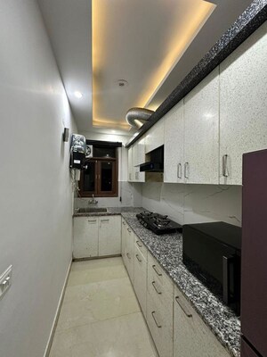 Kitchen in 2 BHK Builder Floor at Chattarpur – for Rent